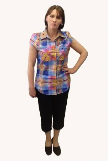 Рубашка женская бязь (короткий рукав) | купить ивановский текстиль оптом